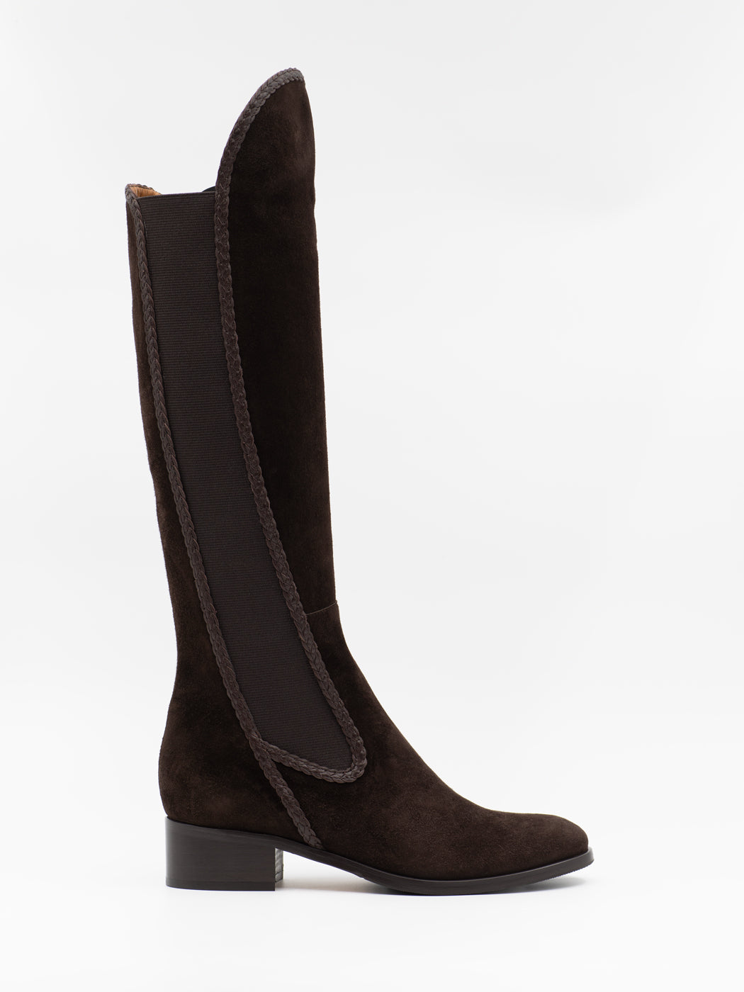 Brown Suede Leather Riding Boot MarZio