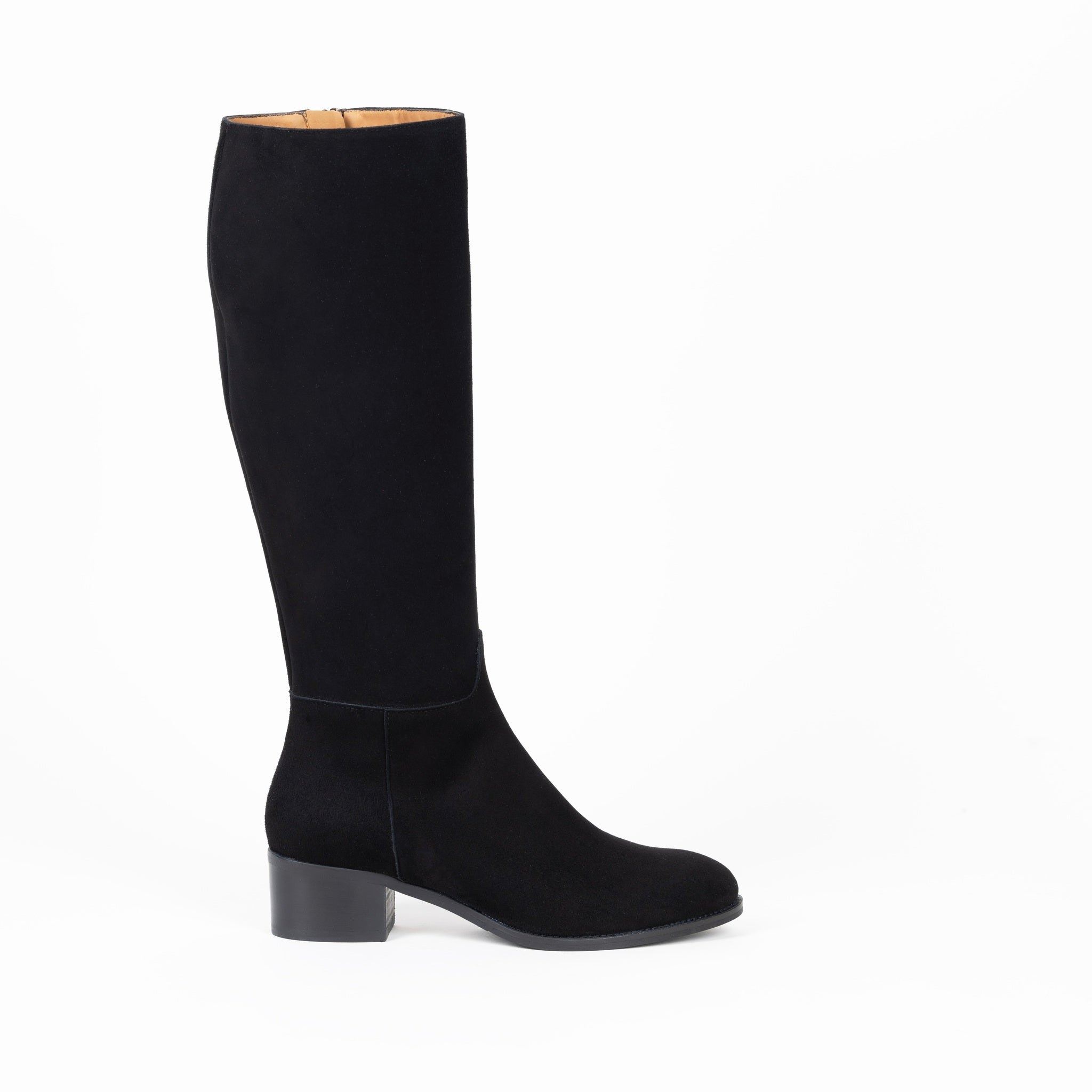 Gisele Knee Boots in Black Suede MarZio