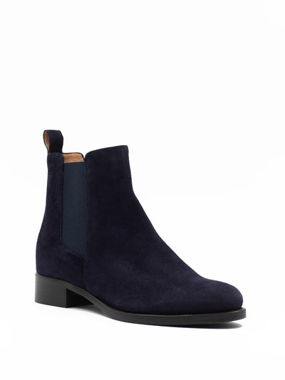 Navy Chelsea boots