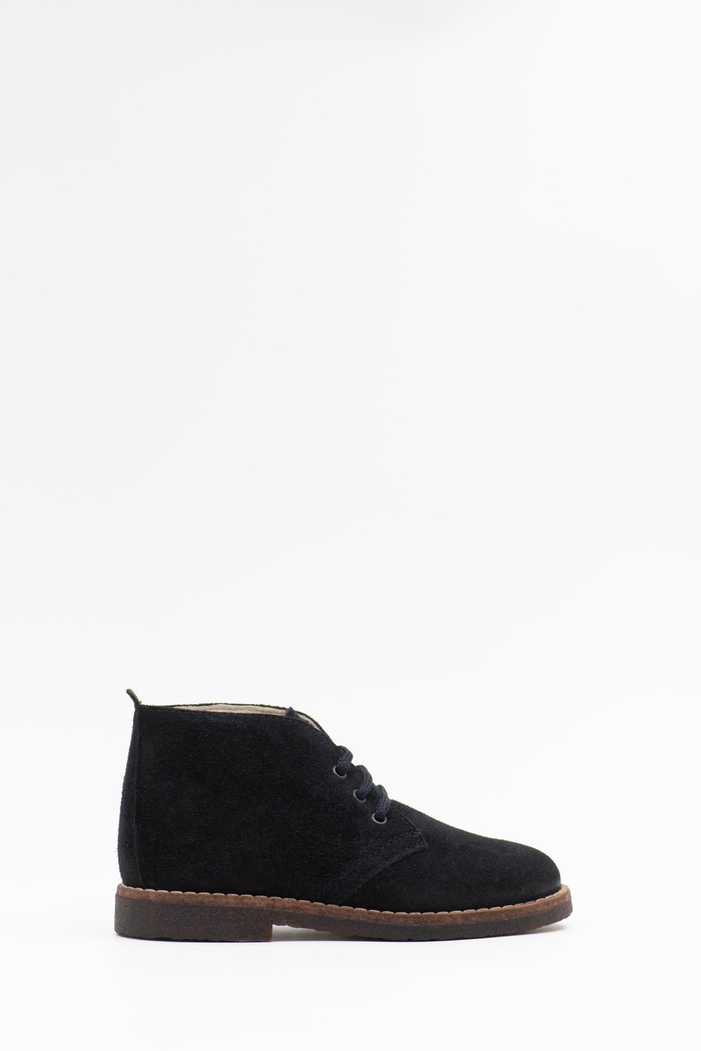 Children's navy suede boots