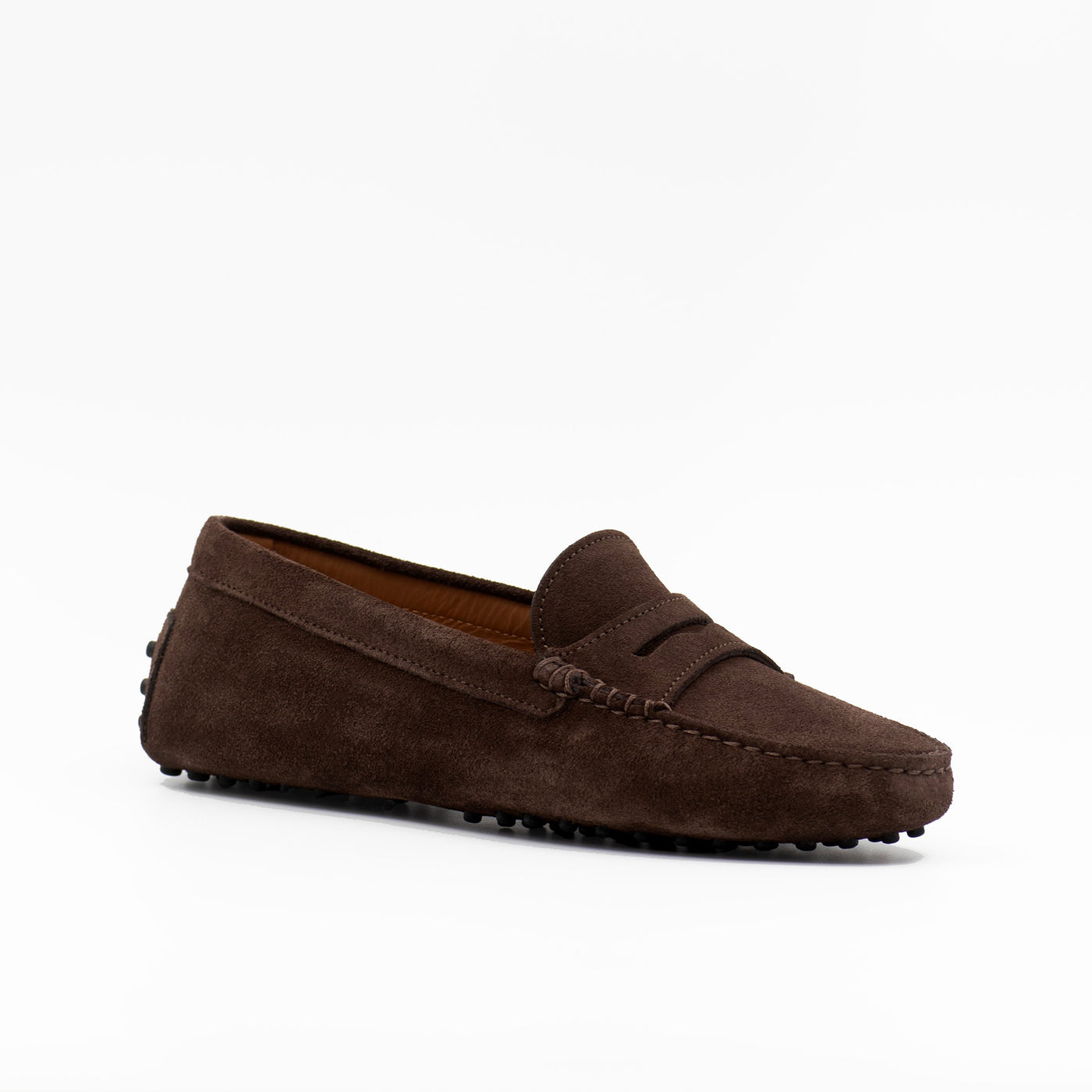 Nuovo driving shoe in brown suede