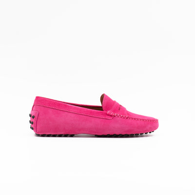 Pink gommino driving shoe