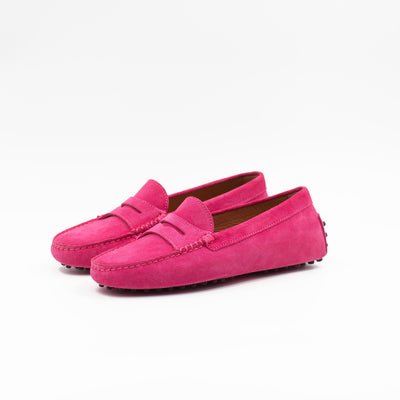 Pink driving shoes