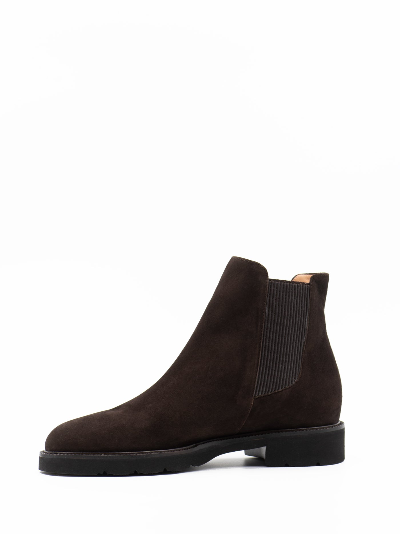 Brown suede ankle boots