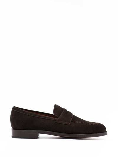 The Penny Loafer in Brown Suede