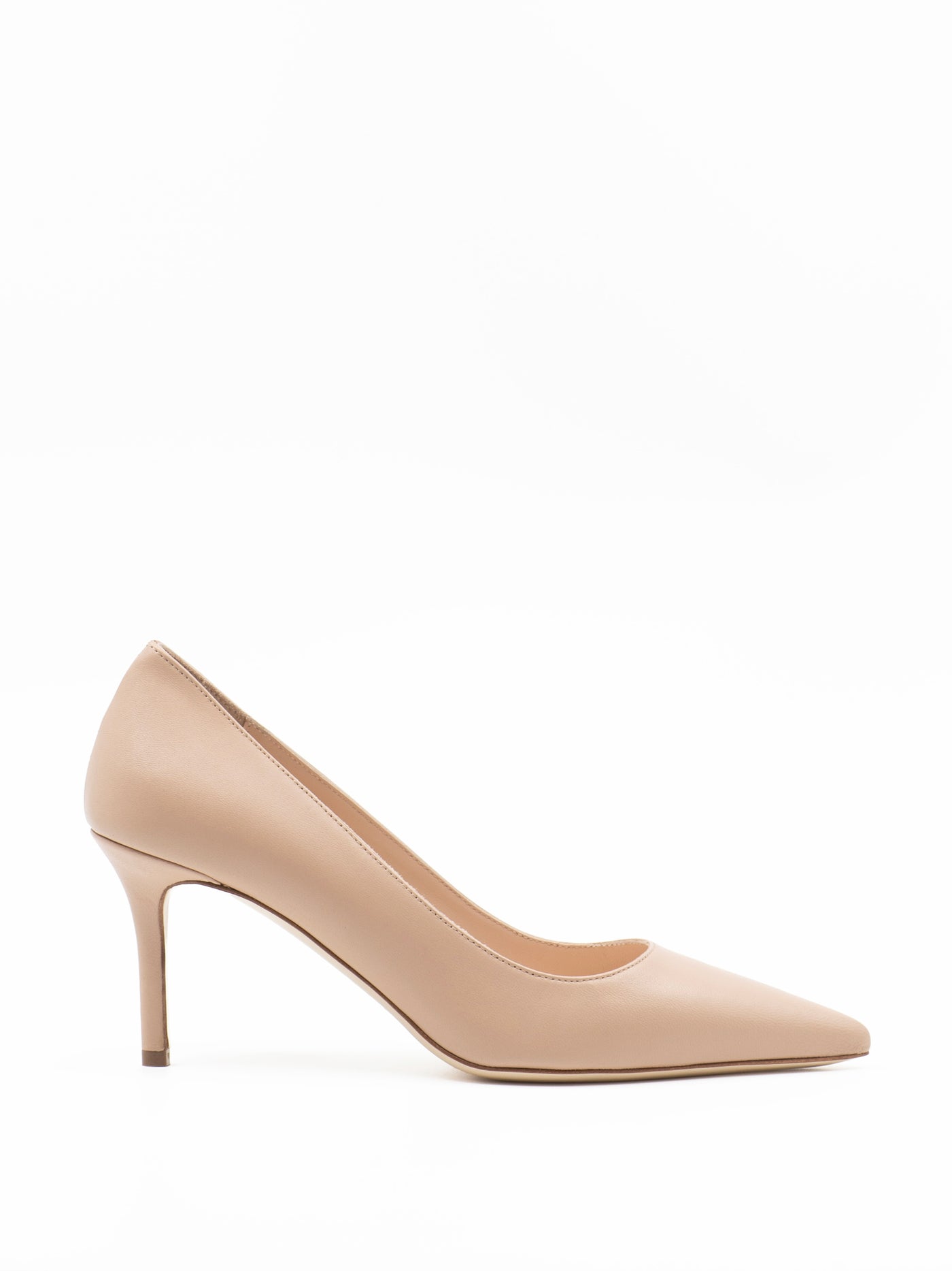 Pumps80 in beige leather